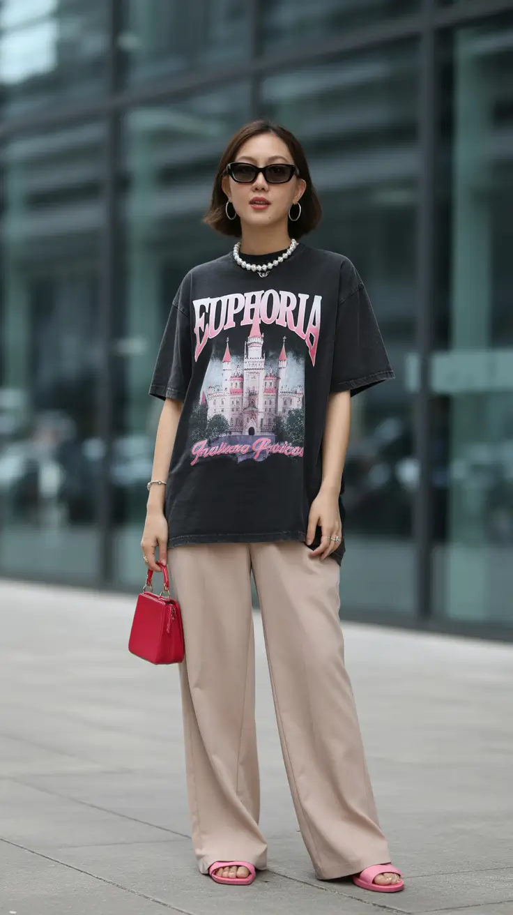 cute spring outfit with pants 2026 Graphic Tees and Soft Neutrals for Effortless Spring Cool