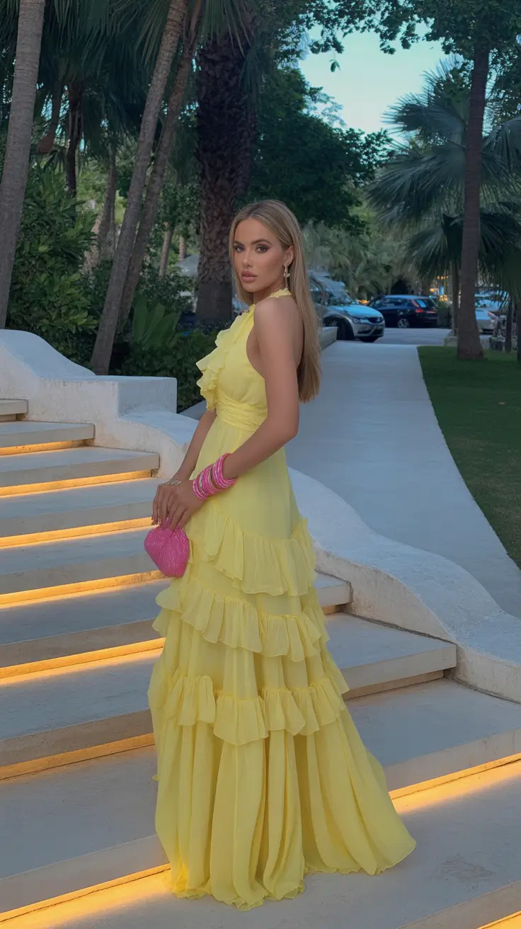 fashionable spring outfits for women over 30 2026 Sunlit Ruffles and Dreamy Spring Elegance