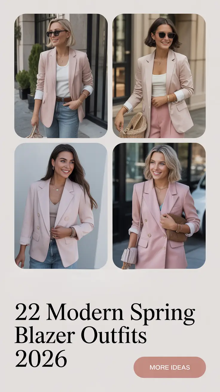 Modern Spring Blazer Outfits 2026: Fresh, Stylish & Versatile Looks for Women