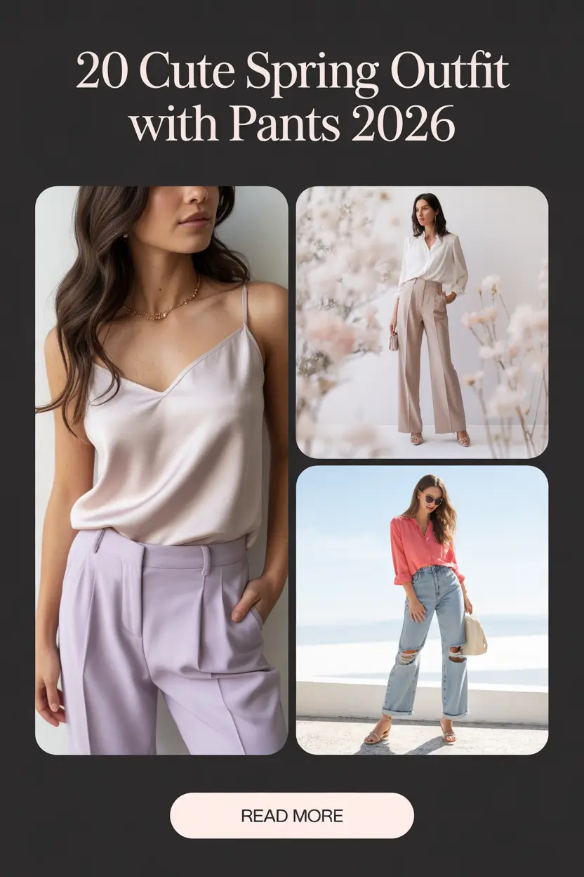 Cute Spring Outfit With Pants 2026: Fresh & Aesthetic Ideas for Women
