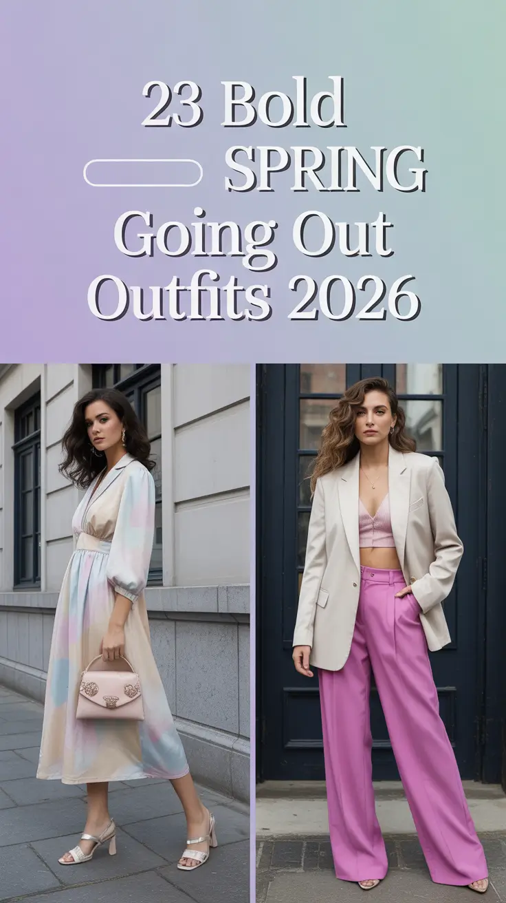 Bold Spring Going Out Outfits 2026: Night Inspo for Women’s Chic Spring Looks