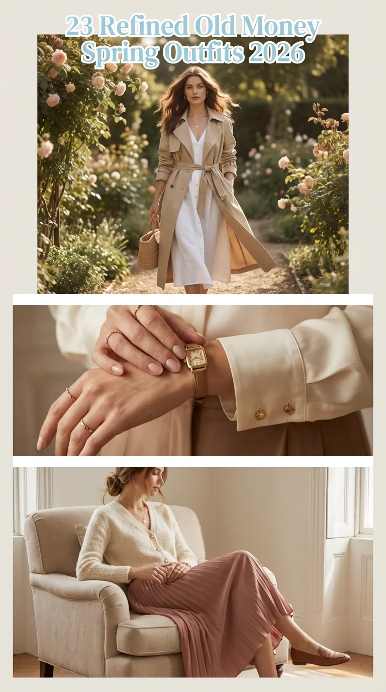 Refined Old Money Spring Outfits 2026: Elegant Aesthetic for Modern Women