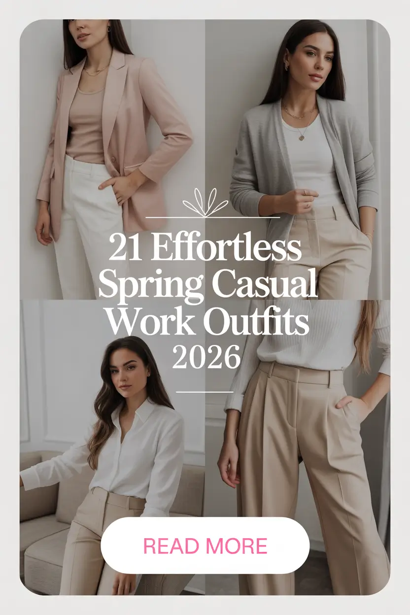 Effortless Spring Casual Work Outfits 2026: Fresh, Chic & Easy Looks for Real Women