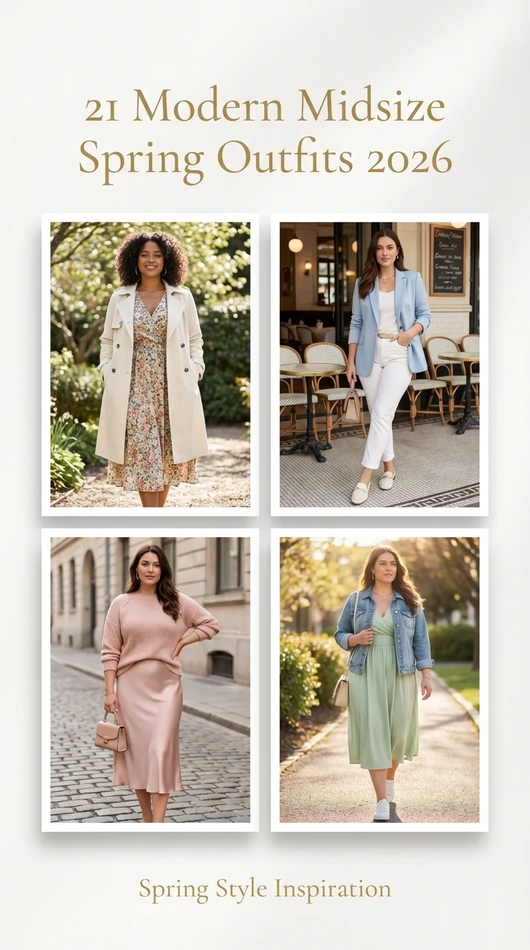 Modern Midsize Spring Outfits 2026: Fresh Ideas 2026 for Everyday Style