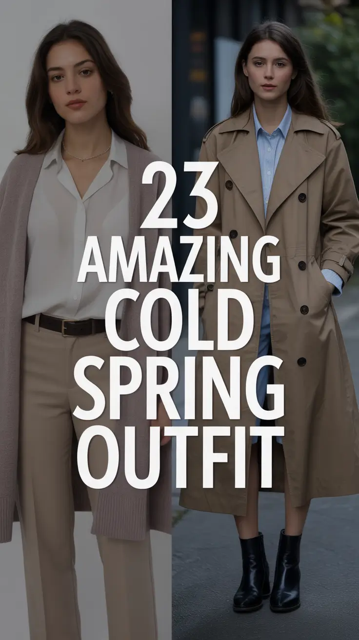 2026 Amazing Cold Spring Outfit: Cute & Casual Ideas for Stylish Chilly Days