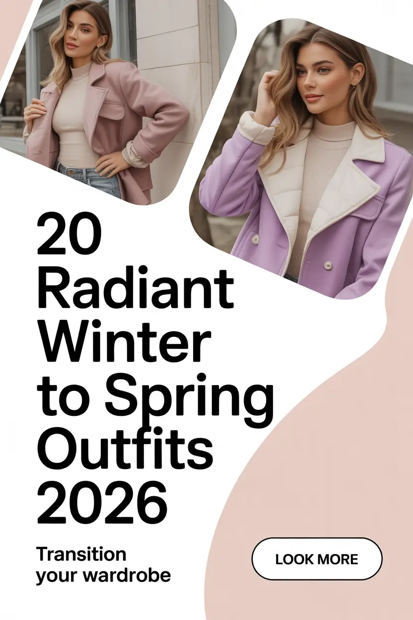 Radiant Winter to Spring Outfits 2026: Fresh Transitional Looks for Every Woman