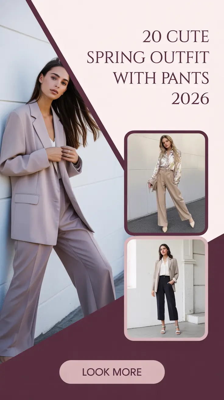 Cute Spring Outfit With Pants 2026: Fresh & Aesthetic Ideas for Women