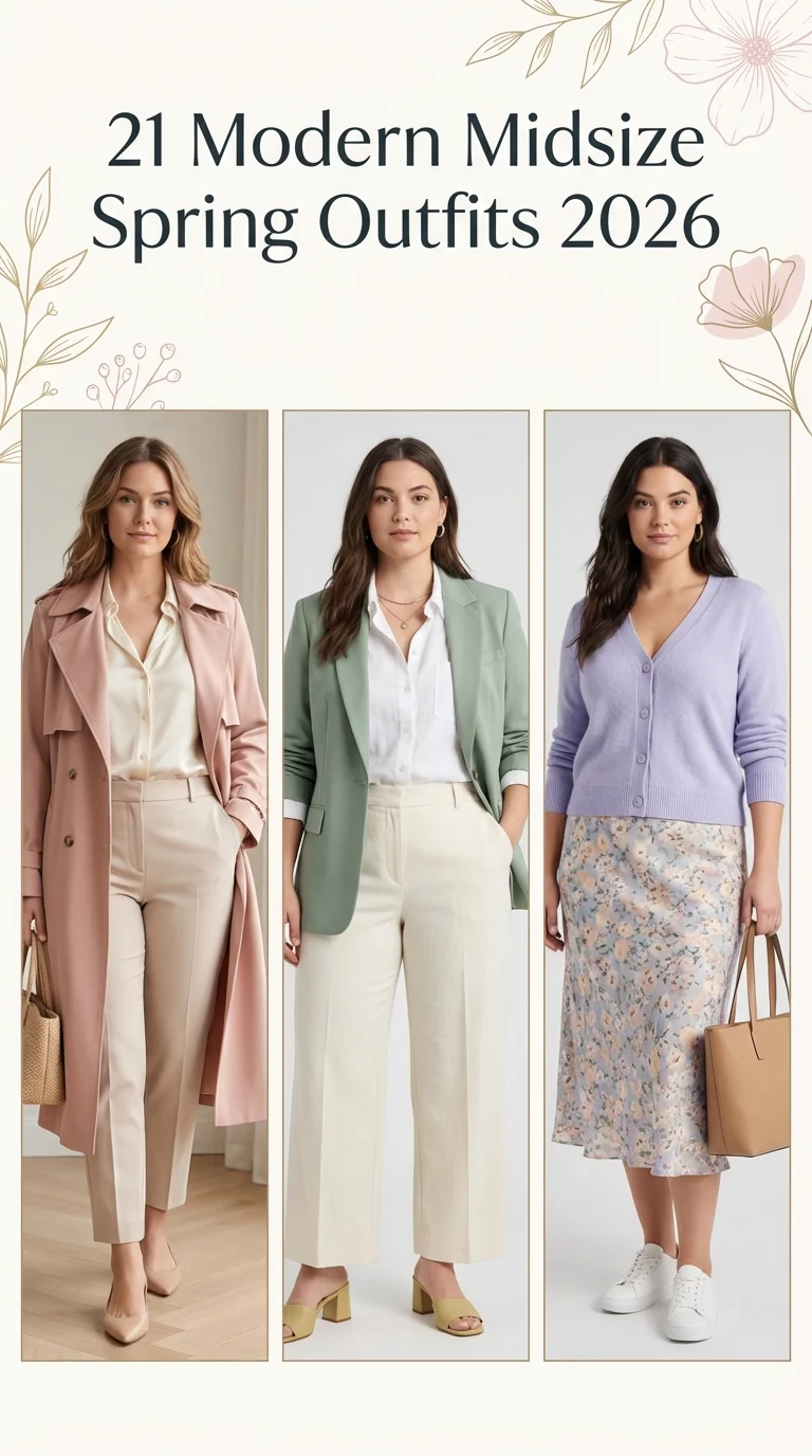 Modern Midsize Spring Outfits 2026: Fresh Ideas 2026 for Everyday Style