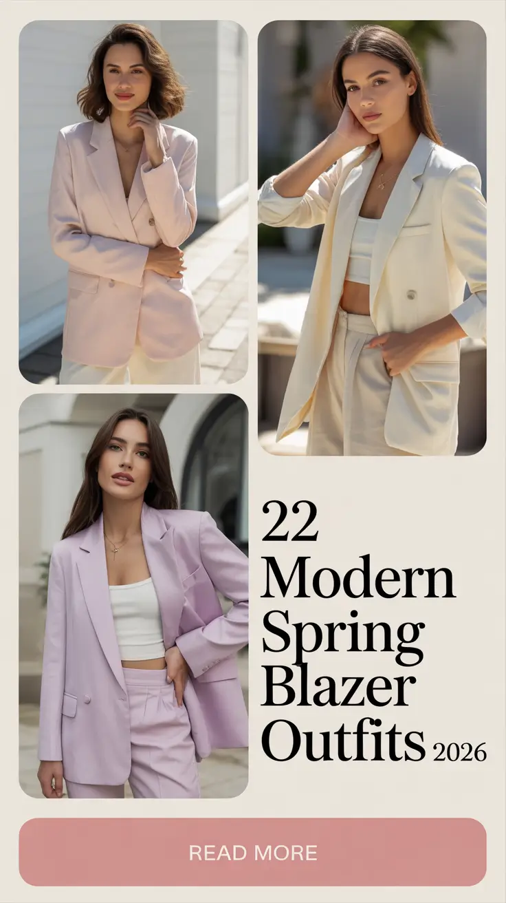 Modern Spring Blazer Outfits 2026: Fresh, Stylish & Versatile Looks for Women