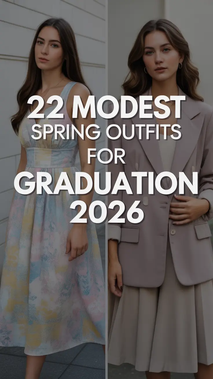 Modest Spring Outfits for Graduation 2026: Fresh, Elegant & Aesthetic Inspiration