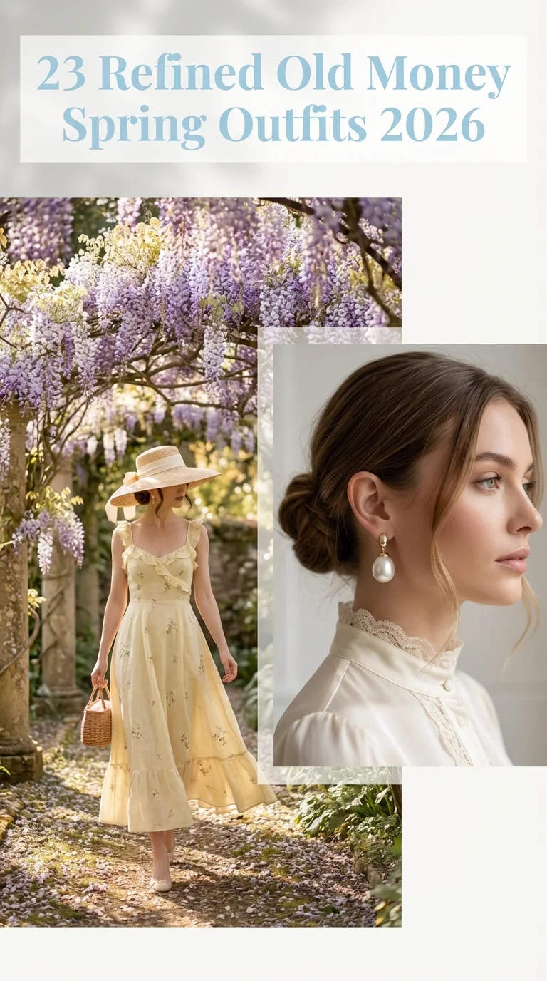 Refined Old Money Spring Outfits 2026: Elegant Aesthetic for Modern Women