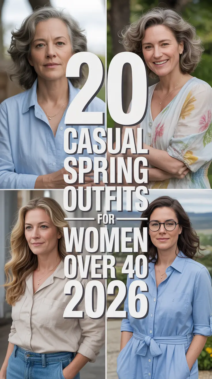 Casual Spring Outfits for Women Over 40 2026: Chic & Trendy Ideas for Effortless Style