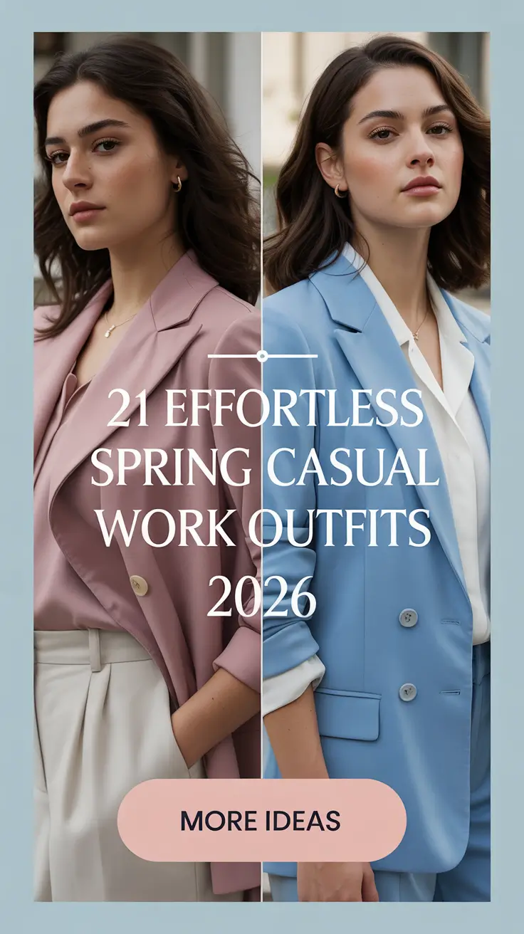 Effortless Spring Casual Work Outfits 2026: Fresh, Chic & Easy Looks for Real Women