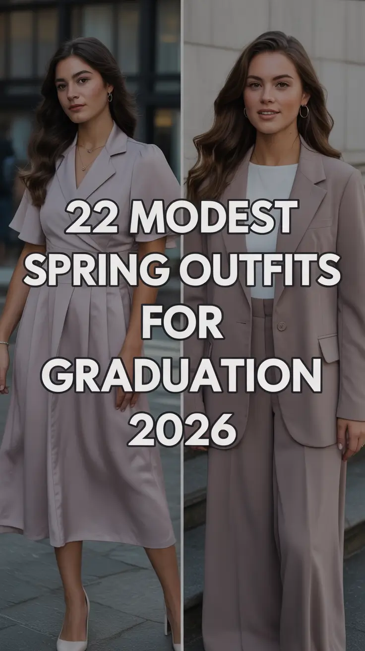 Modest Spring Outfits for Graduation 2026: Fresh, Elegant & Aesthetic Inspiration
