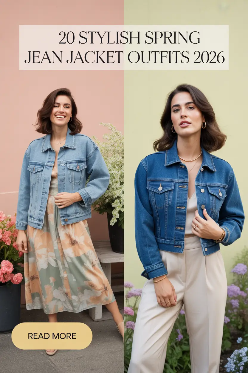 Stylish Spring Jean Jacket Outfits 2026: Fresh, Casual & Chic Looks for Springtime