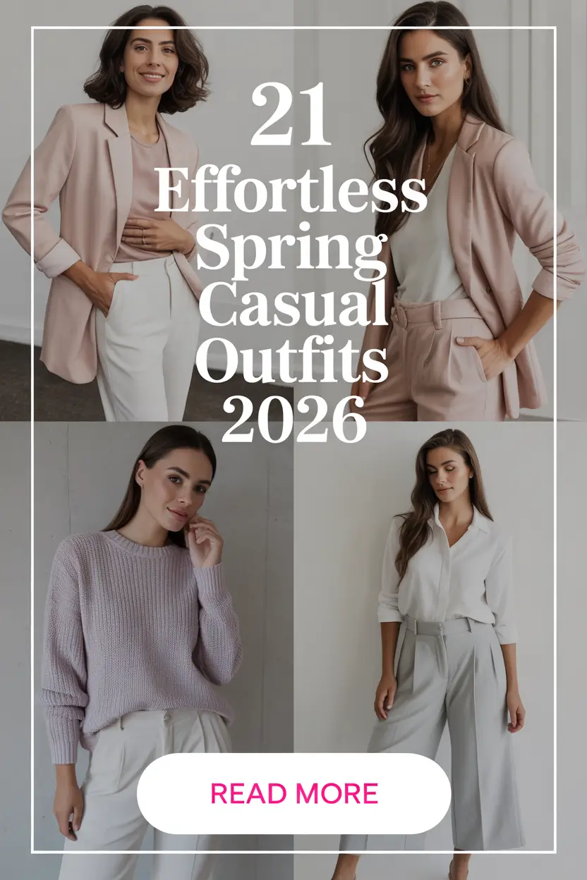 Effortless Spring Casual Work Outfits 2026: Fresh, Chic & Easy Looks for Real Women