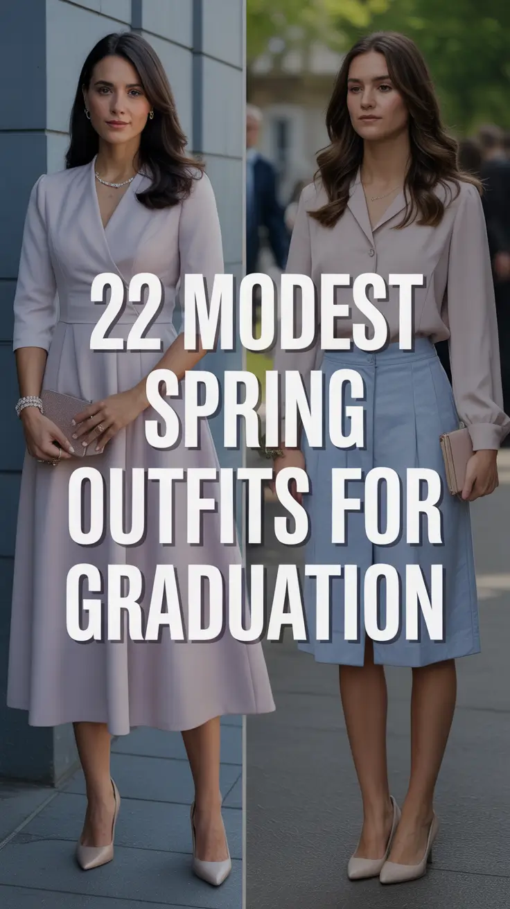 Modest Spring Outfits for Graduation 2026: Fresh, Elegant & Aesthetic Inspiration