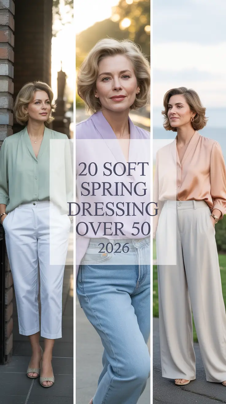 Soft Spring Dressing Over 50 2026: Fresh Outfits for Effortless Spring Style
