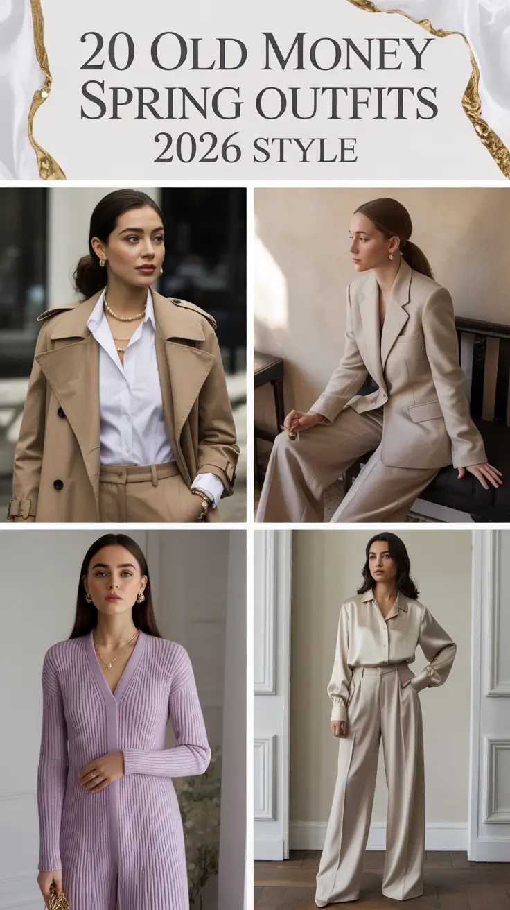 Old Money Spring Outfits 2026 Style: Timeless Elegance for Women