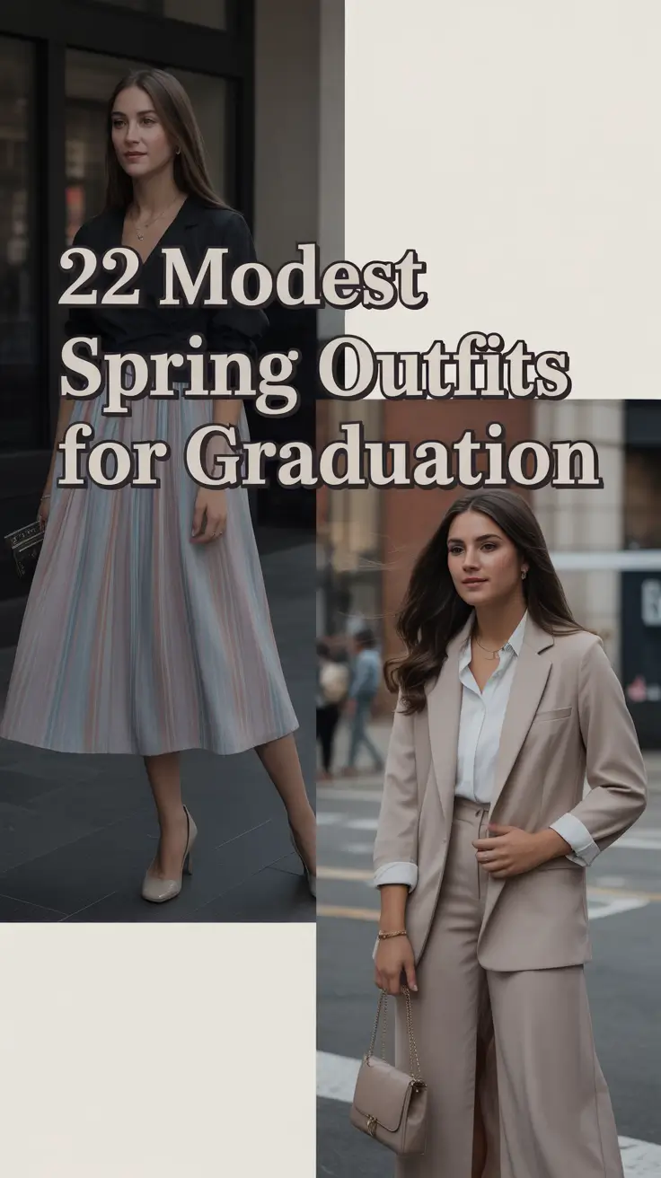 Modest Spring Outfits for Graduation 2026: Fresh, Elegant & Aesthetic Inspiration