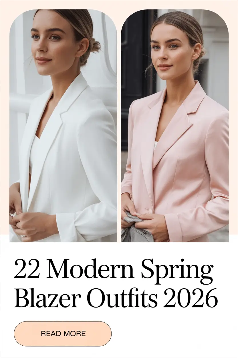 Modern Spring Blazer Outfits 2026: Fresh, Stylish & Versatile Looks for Women