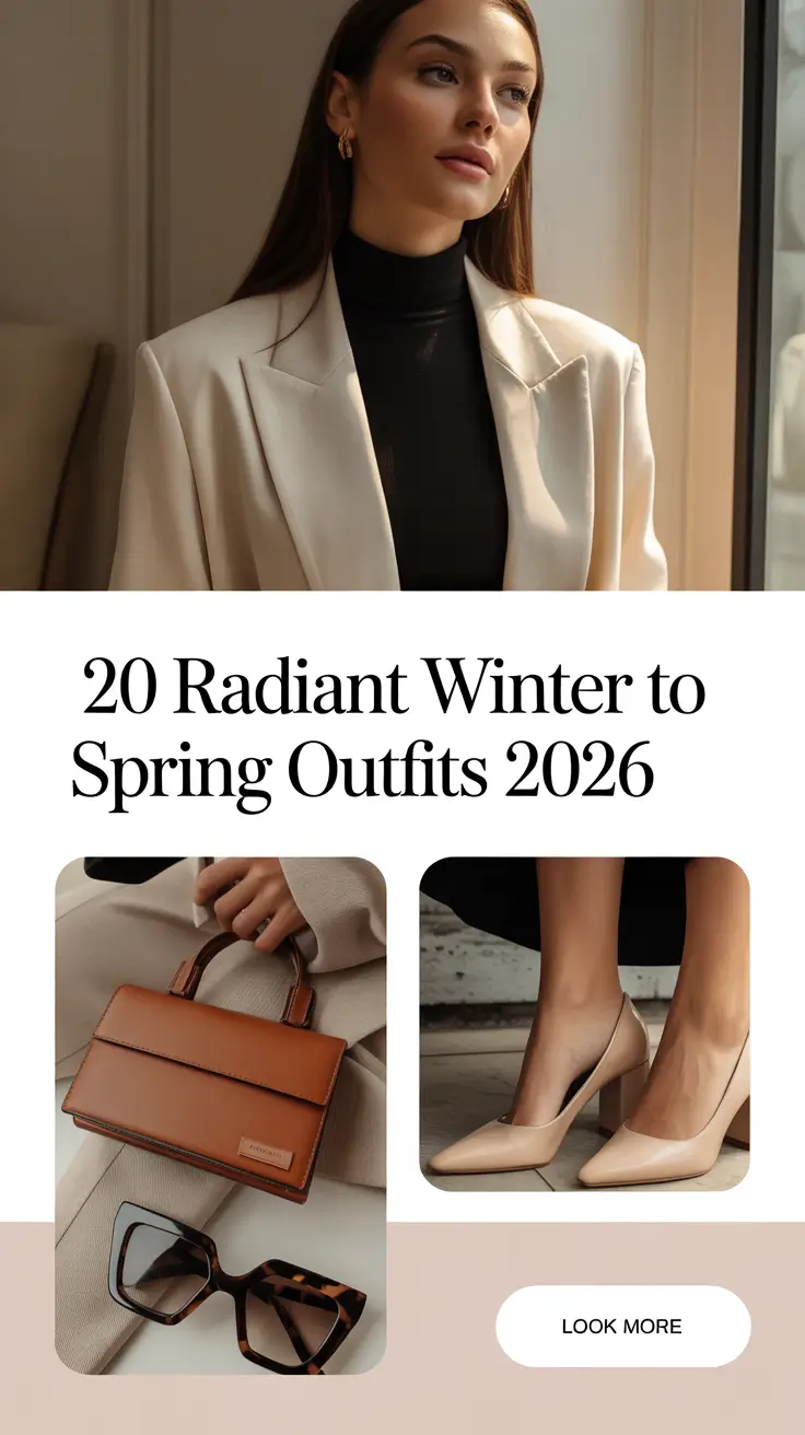 Radiant Winter to Spring Outfits 2026: Fresh Transitional Looks for Every Woman