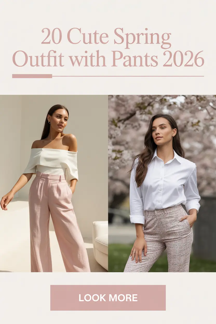 Cute Spring Outfit With Pants 2026: Fresh & Aesthetic Ideas for Women