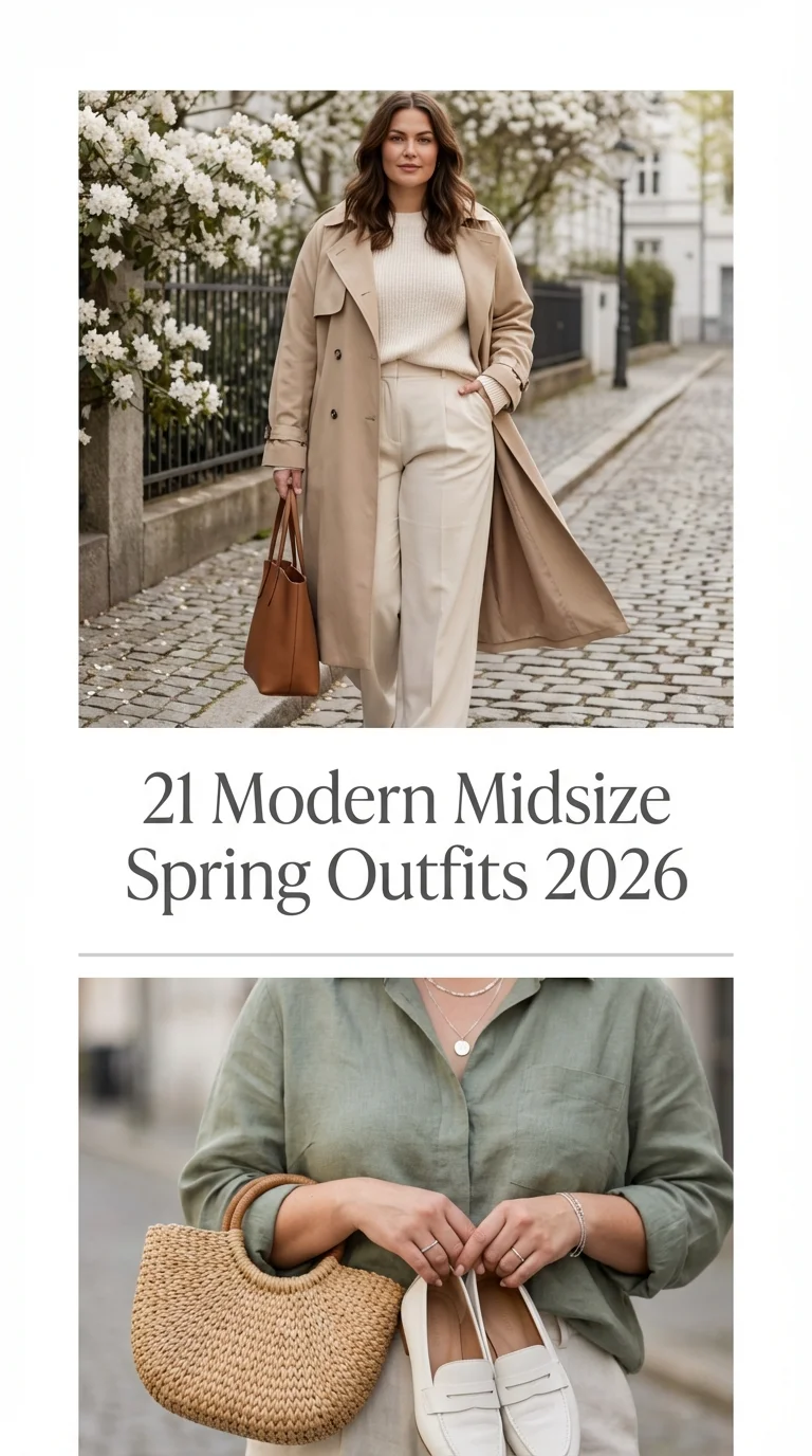 Modern Midsize Spring Outfits 2026: Fresh Ideas 2026 for Everyday Style