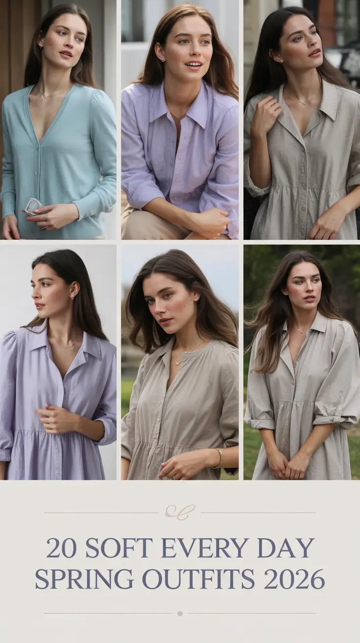 Soft Every Day Spring Outfits 2026: Aesthetic & Trendy Ideas for Effortless Spring Style