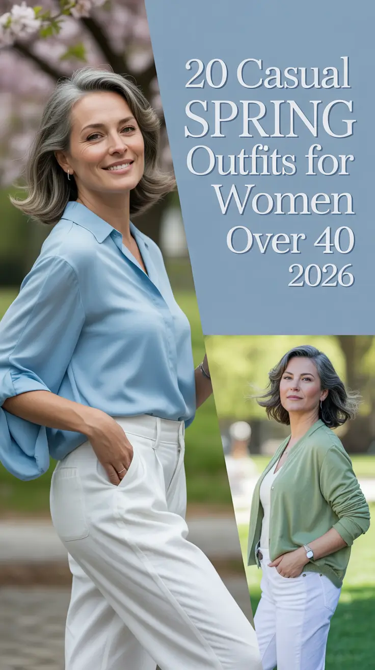 Casual Spring Outfits for Women Over 40 2026: Chic & Trendy Ideas for Effortless Style