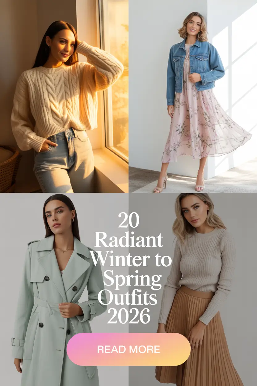 Radiant Winter to Spring Outfits 2026: Fresh Transitional Looks for Every Woman
