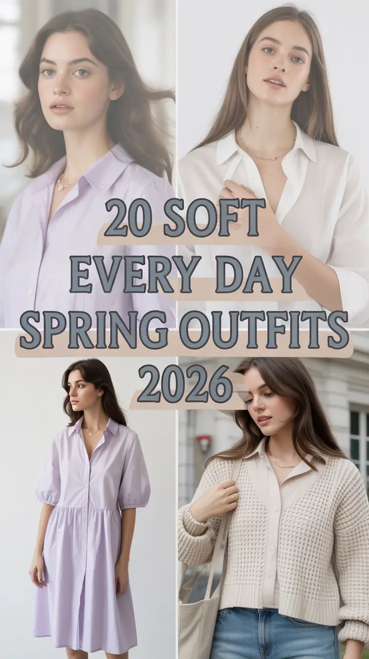 Soft Every Day Spring Outfits 2026: Aesthetic & Trendy Ideas for Effortless Spring Style