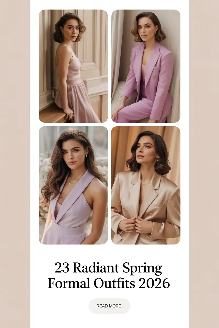 Radiant Spring Formal Outfits 2026: Bright & Elegant Ideas for Women This Season