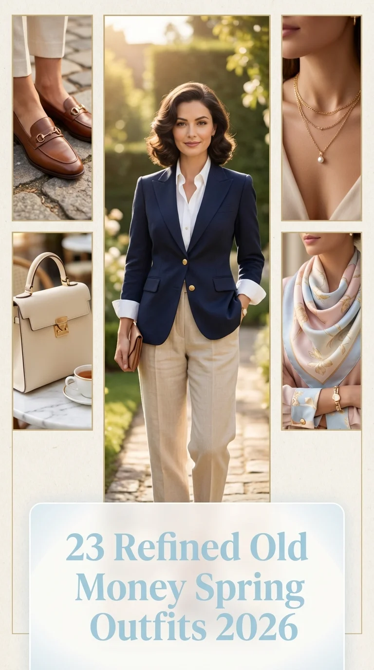 Refined Old Money Spring Outfits 2026: Elegant Aesthetic for Modern Women