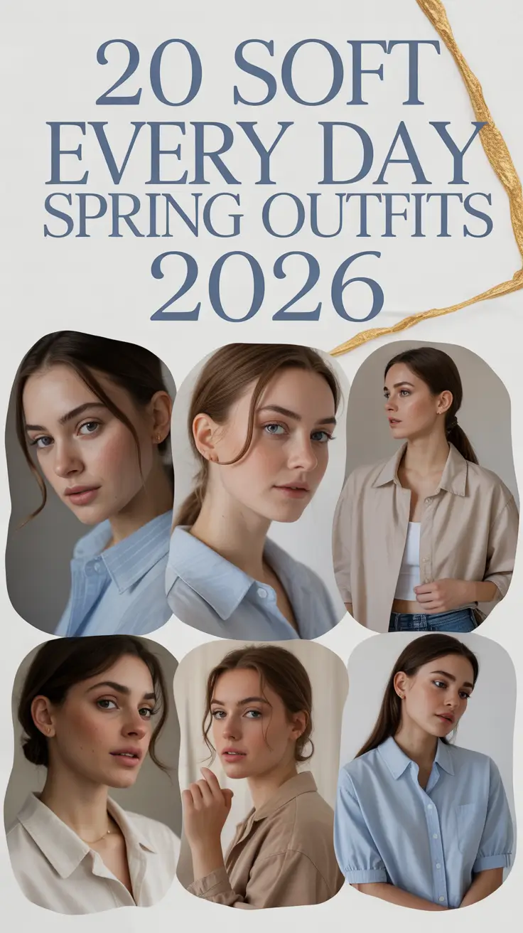 Soft Every Day Spring Outfits 2026: Aesthetic & Trendy Ideas for Effortless Spring Style