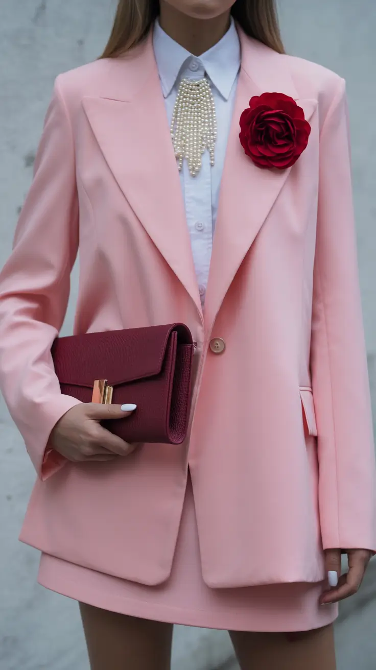 radiant spring formal outfits 2026 Romantic Pastels With Bold Accessories