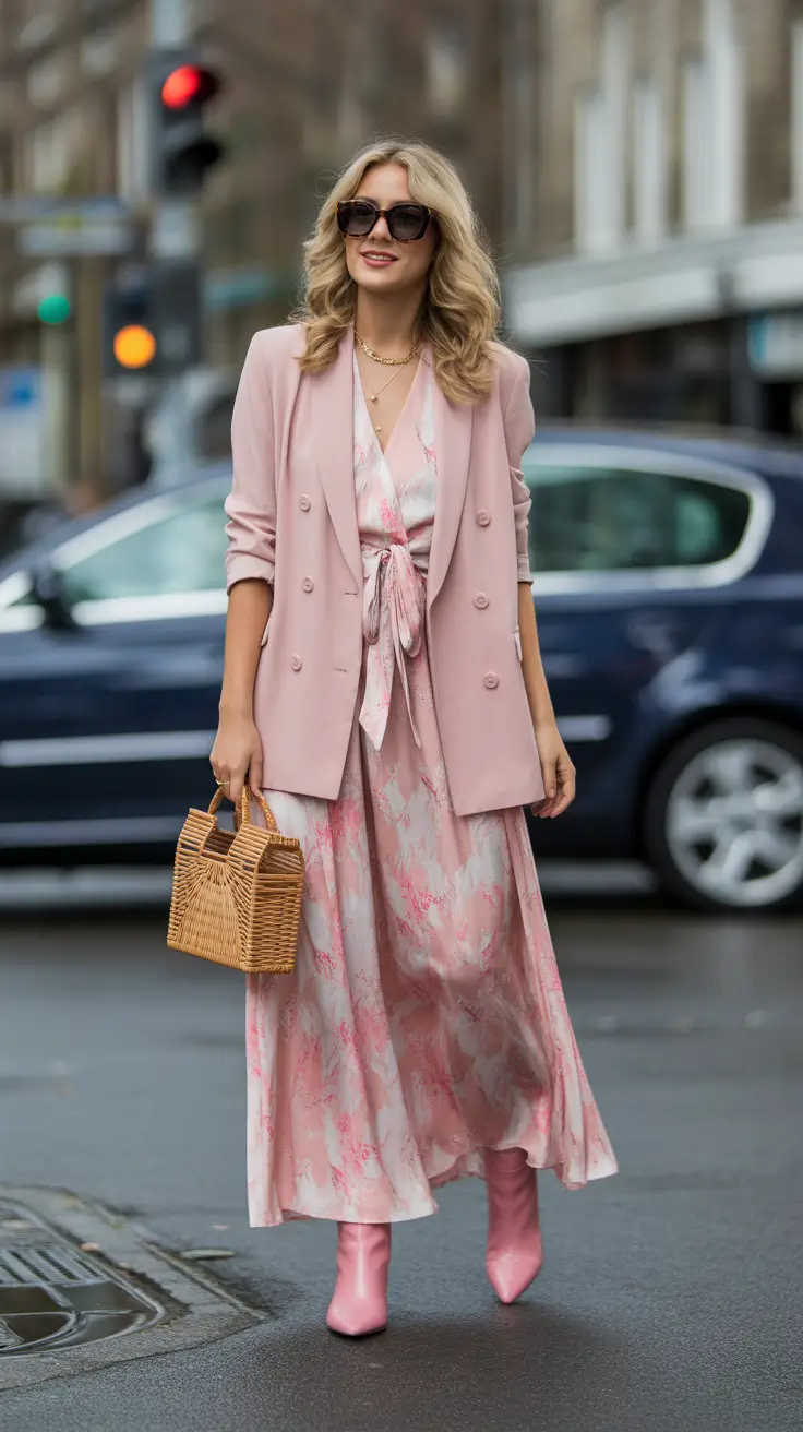 radiant spring formal outfits 2026 Blush Layers and Pastel Movement