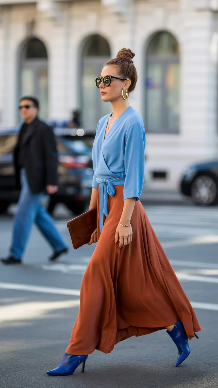 radiant winter to spring outfits 2026 Flowing Color Harmony With a Touch of Urban Grace