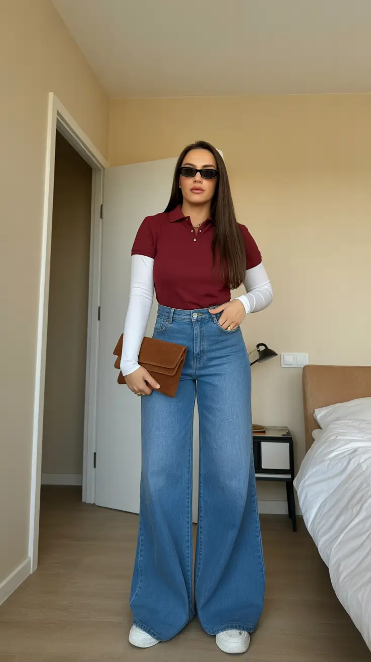 radiant winter to spring outfits 2026 Layered Polos and Retro Sporty Charm