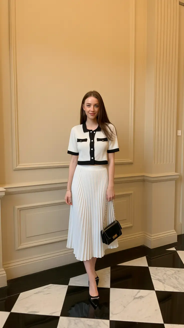old money spring outfits 2026 Monochrome Refinement with Soft Contrast