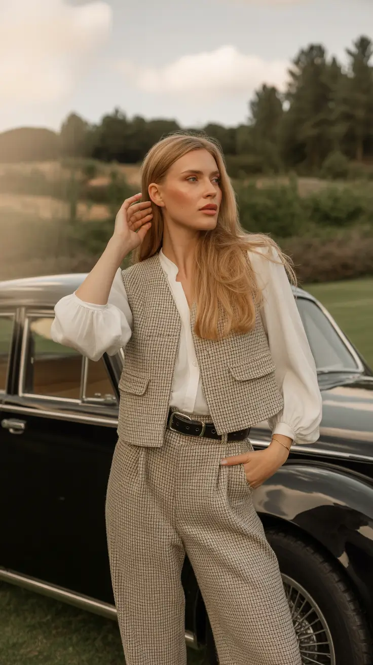 old money spring outfits 2026 Classic Tweed with Heritage Charm