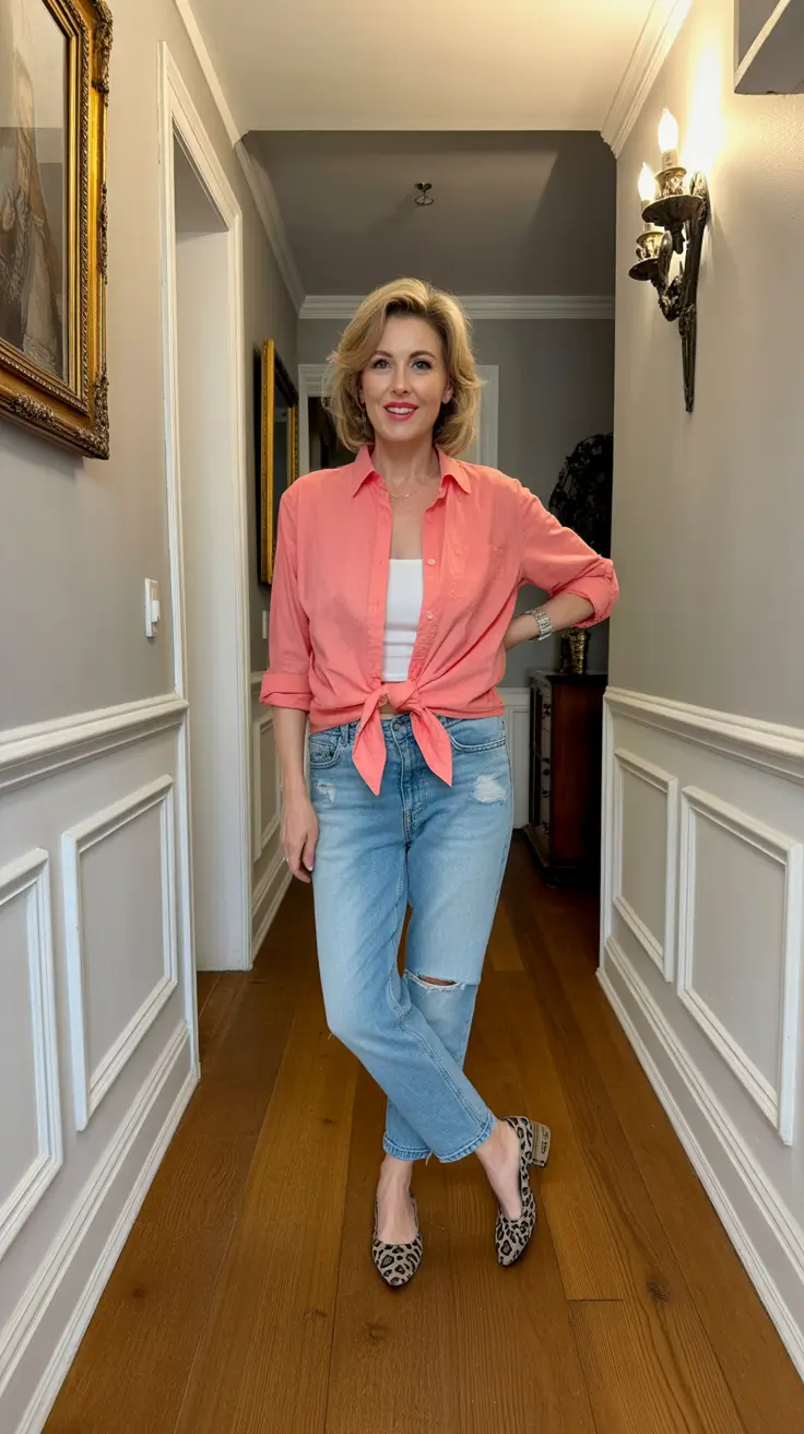 Soft spring dressing over 50 2026 Coral Ease