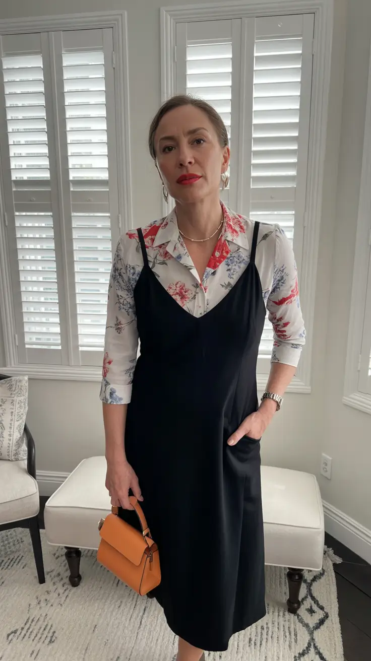 Soft spring dressing over 50 2026 Floral Layers