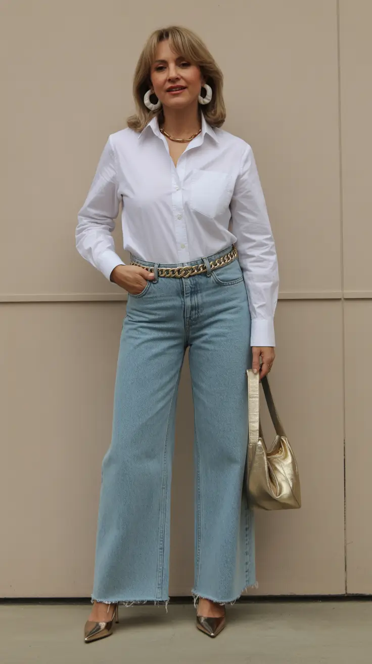 Soft spring dressing over 50 2026 Polished Denim