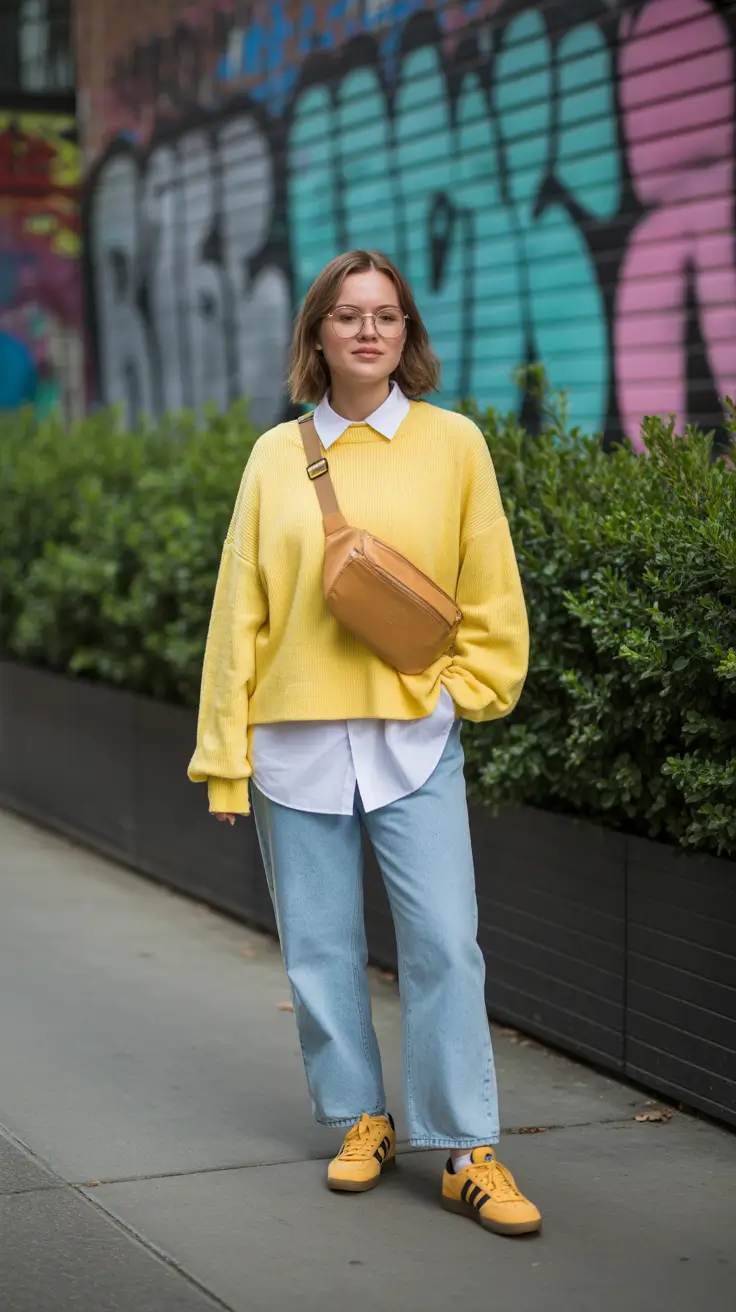 spring capsule wardrobe ideas 2026 Sunny Yellow Layers for a Bright Urban Spring