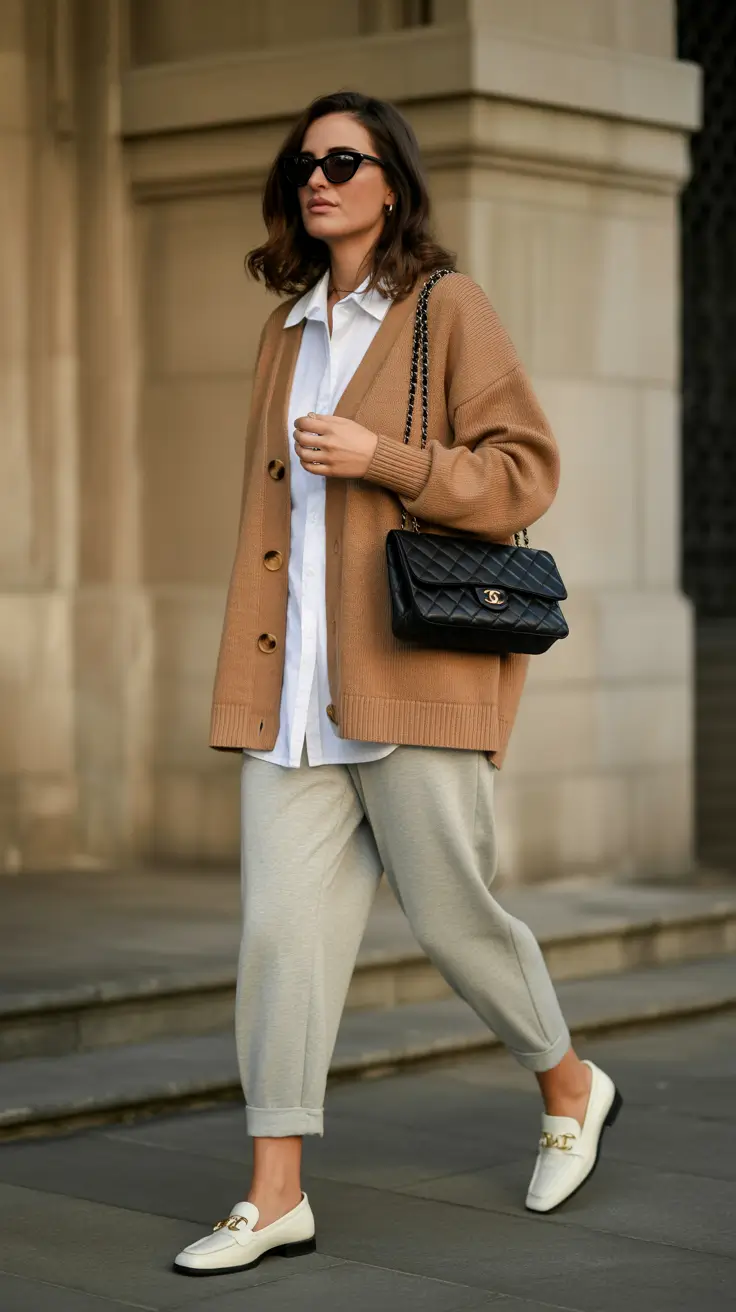 Versatile spring office outfits 2026 — Soft Neutrals and Cozy Layers for Casual Office Ease