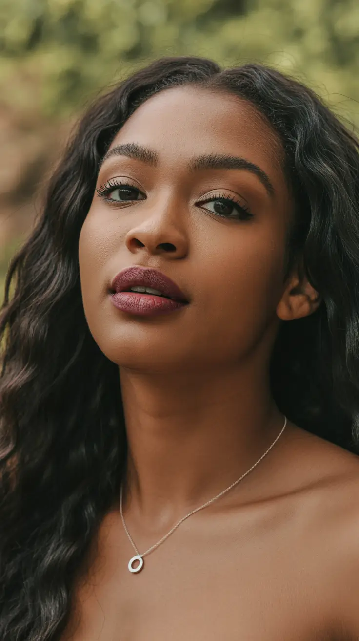 amazing spring hair color for dark skin 2026 Natural Deep Brown With Soft Texture and Effortless Flow