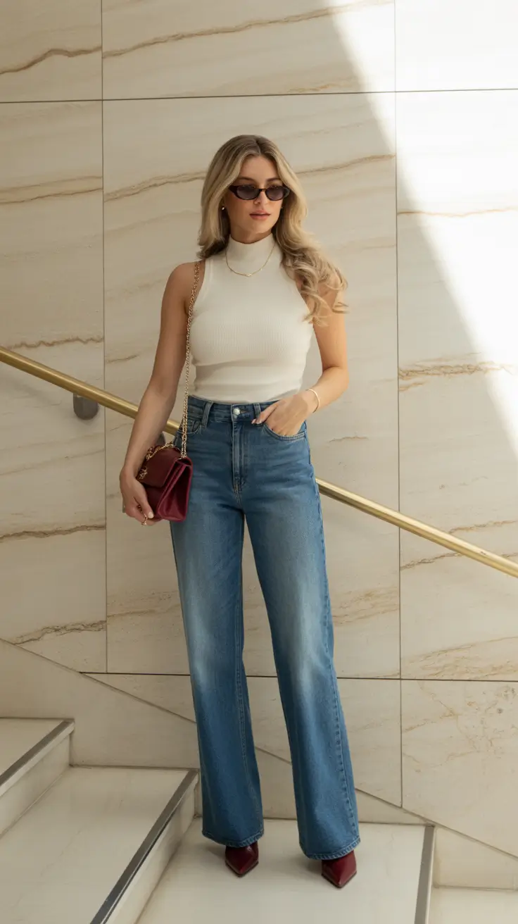 comfy spring outfits for lounging 2026 Clean Lines and Denim for Easy Spring Movement