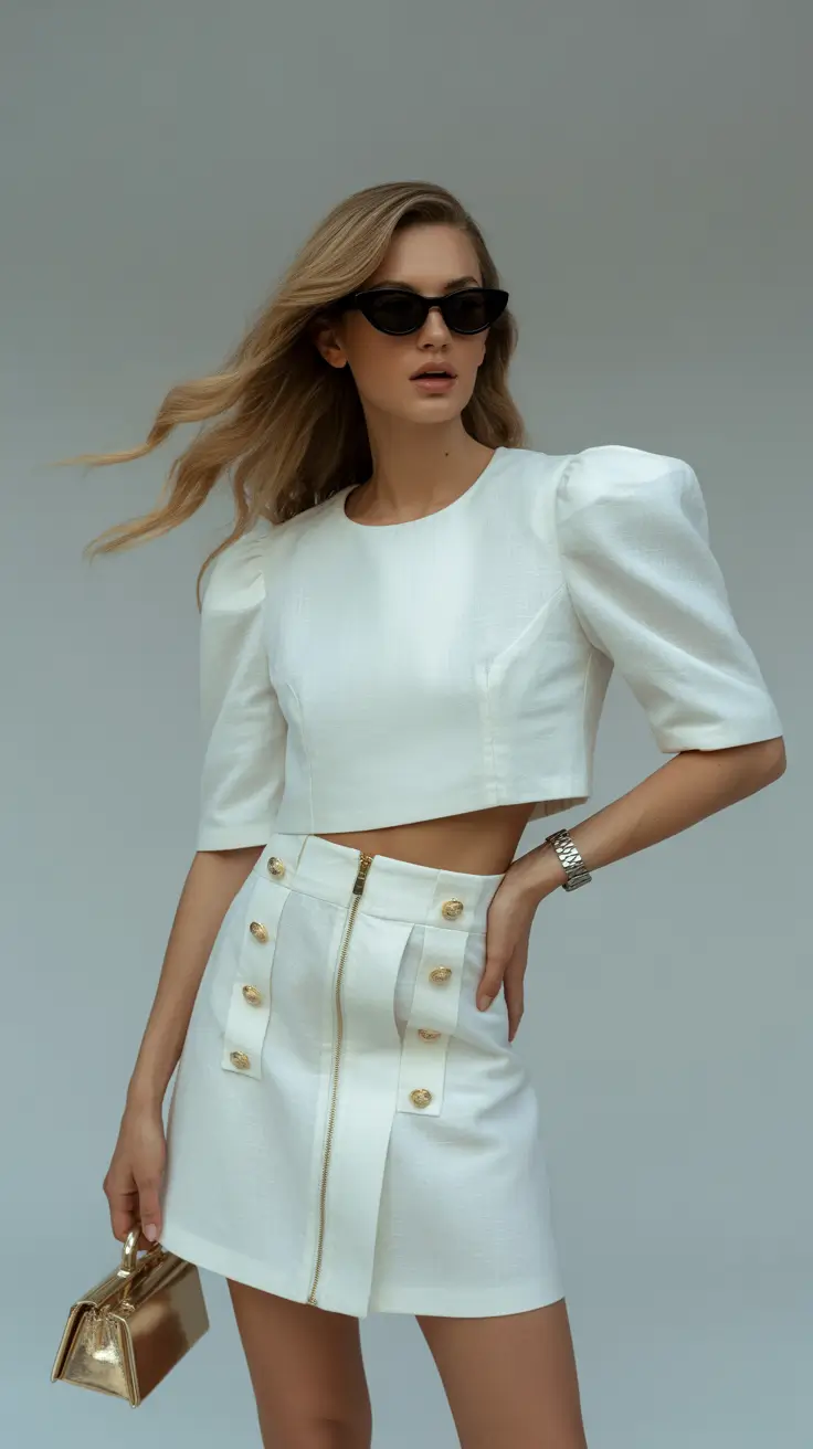 comfy spring outfits for lounging 2026 Crisp White Minimalism for Bright Spring Errands