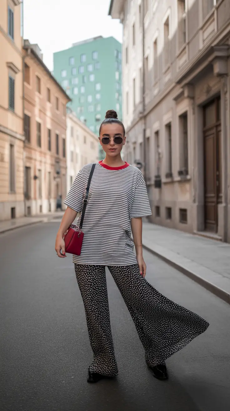 comfy spring outfits for lounging 2026 Street-Chic Comfort With Playful Prints